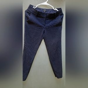Ann Taylor blue dots pants 2p size